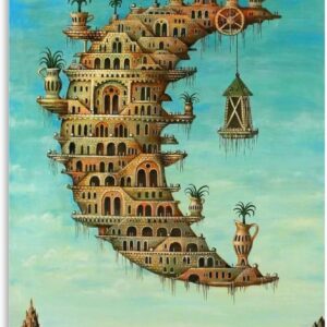 generic Salvador Dali Oil Painting Poster Lives on The Moon Canvas Art Wall Painting Home Bedroom Printing Modern Decoration Poster 16x24inch(40x60cm), Unframe-style